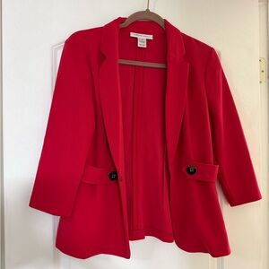 Chic Red Women's Blazer by Banana Republic